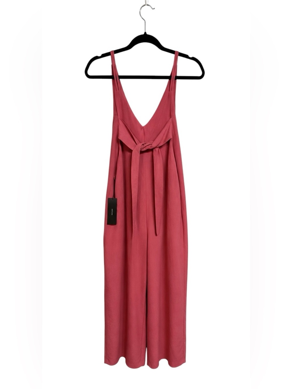Lulus Terra Cotta Cropped Wide Leg Jumpsuit NWT Size Large - Picture 4 of 7
